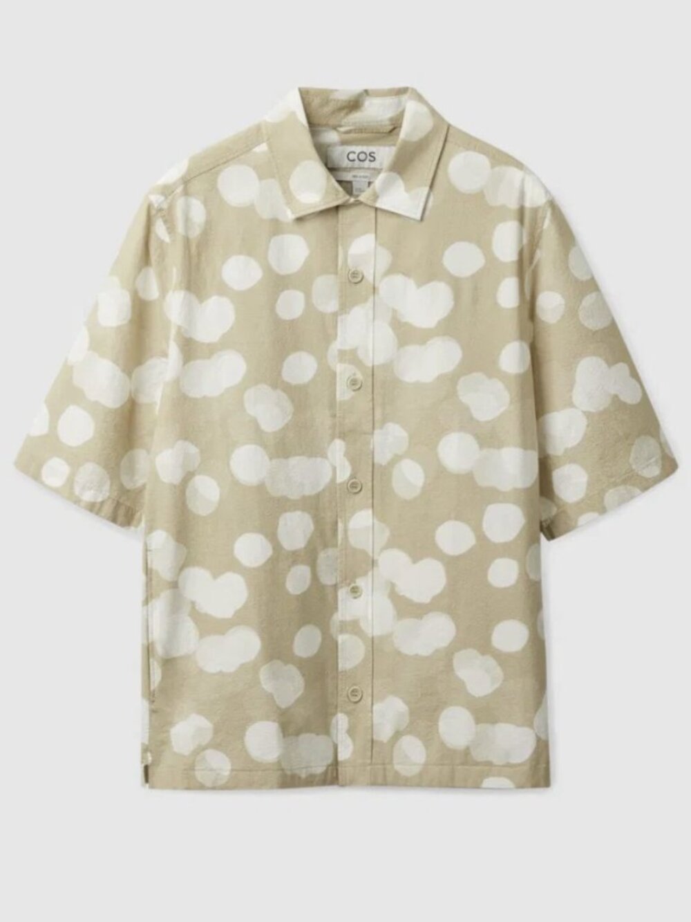 COS Relaxed-Fit Short-Sleeve Textured Shirt